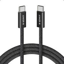 ANKER ZOLO 240W USB-C to USB-C Braided Cable ( Black / A8060 )