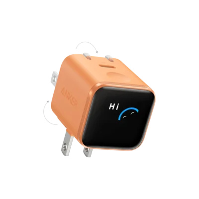 Anker Nano 45W PD/ IQ/ GaN Charger With Smart Display – Orange (Tekli Exclusive)