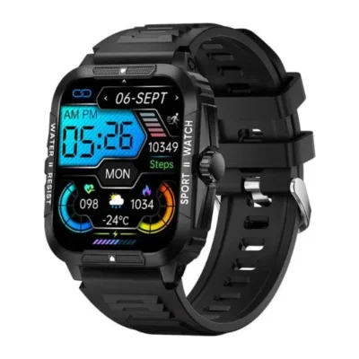 COLMI P76 – Rugged Bluetooth Calling Smartwatch ( Black, Orange )