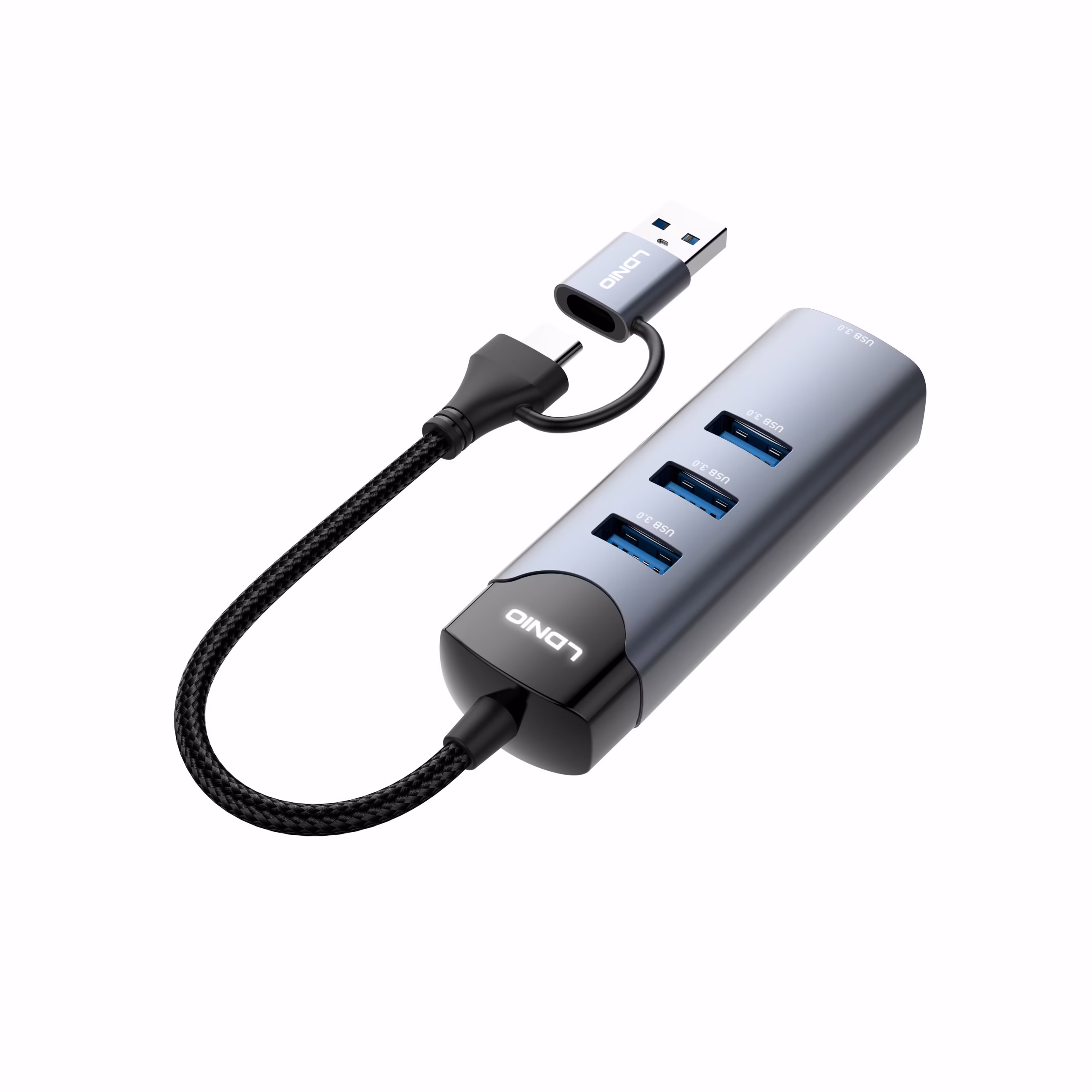 LDNIO DS-134UC 2-in-1 USB & Type-C Hub