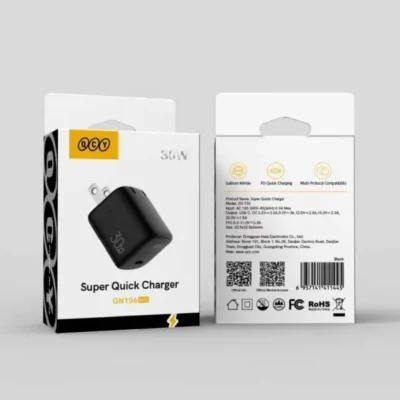 QCY GN106MG 30W – GaN Adapter ( Black )