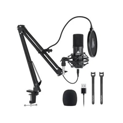 Maono AU-A04 192KHZ/24BIT Plug & Play USB Microphone (Combo Podcast Setup)